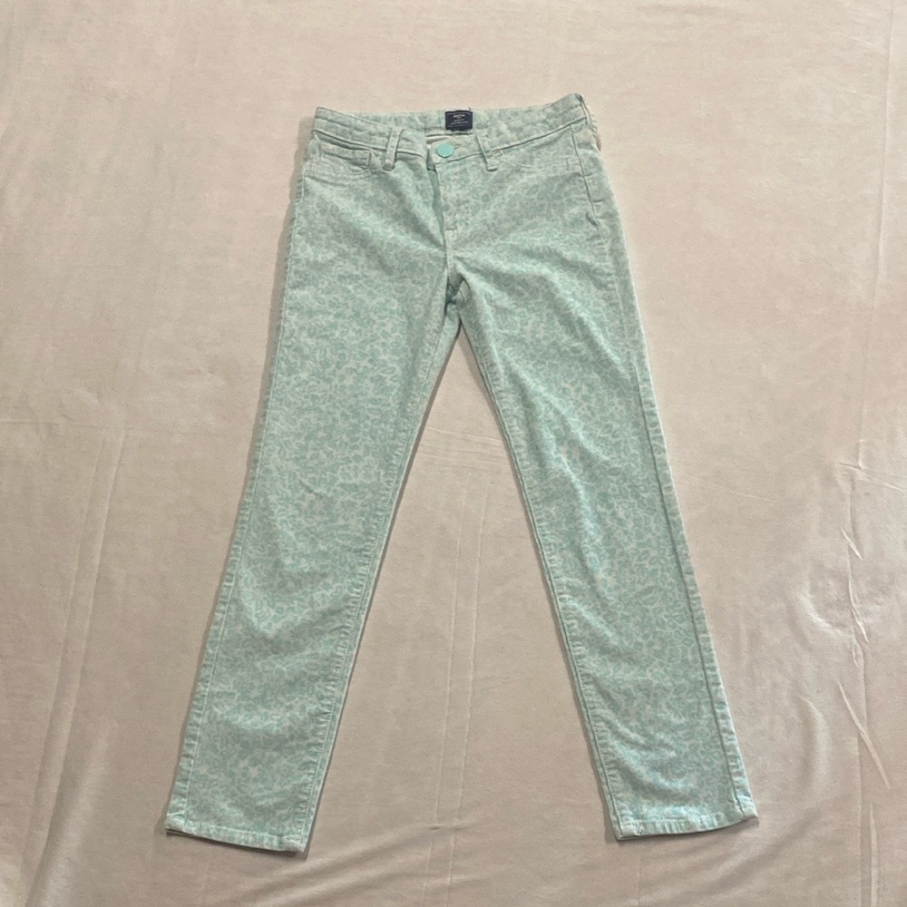 GapKids Girls Skinny Fit Turquoise and White Jeans